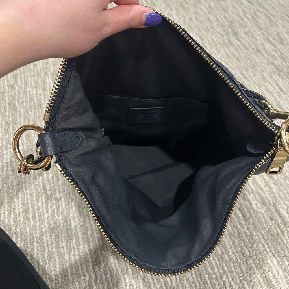 Coach Pebbled Leather Shoulder Bag with Braided Strap - Picture 5 of 9